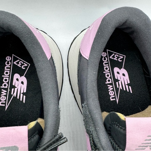 New Balance Women's 237 Lifestyle Running Shoes Grey Pink Suede Size 9 - Picture 9 of 15
